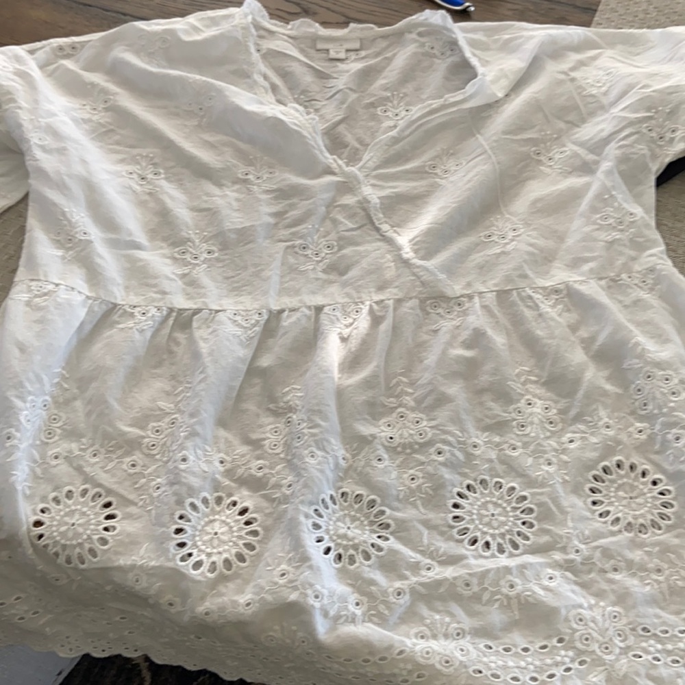 JJill  eyelet blouse